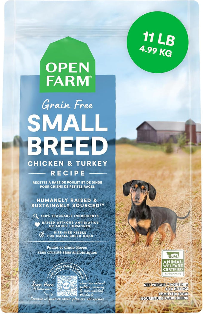 Open Farm Grain-Free Dry Dog Food for Small Breeds, 11lb