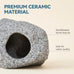springsmart aquarium hideaway rock cave for small aquatic pets ceramic fish tank ornaments