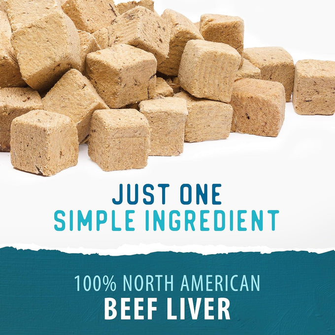 Caledon Farms value pack 100% beef liver freeze-dried dog treats, 12.5 oz, bite-sized