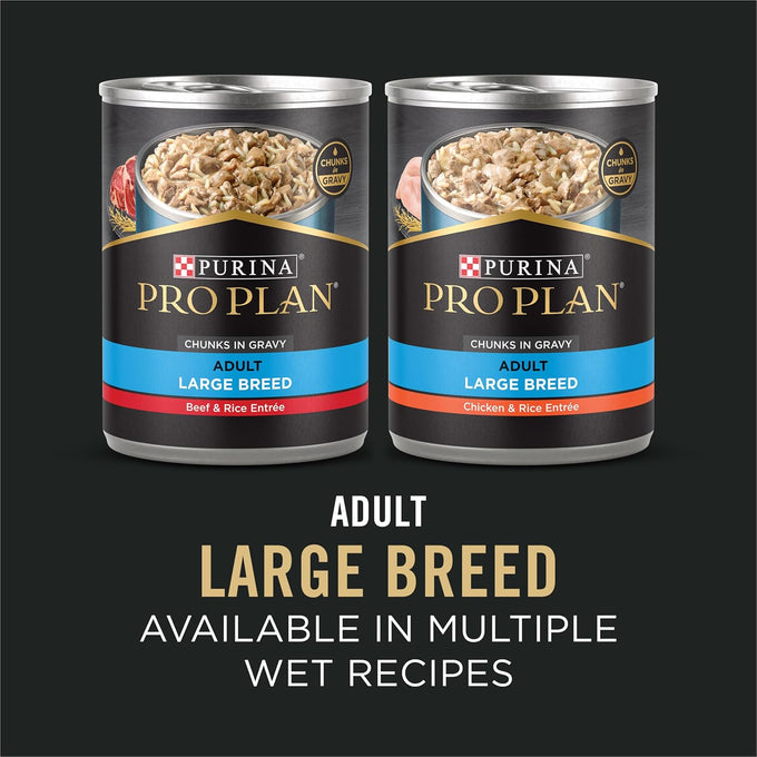 Purina Pro Plan High Protein Large Breed Dog Food, Chicken & Rice - 34 lb