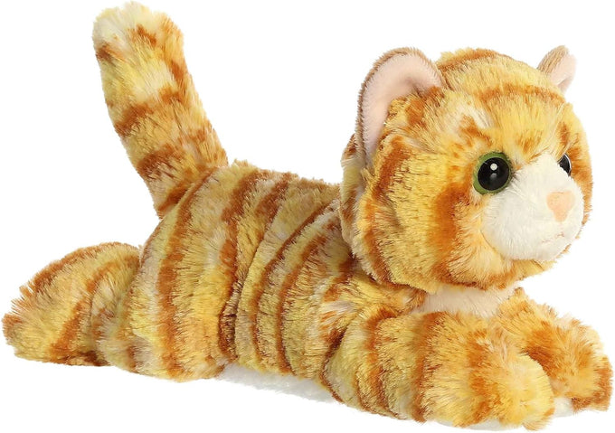 Aurora Adorable Mini Ginger Cat Stuffed Animal 8 Inches Orange Plush Toy for Kids and Adults