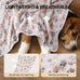 linenlux 1 pack 3 soft fleece dog blankets for puppy cat pet throw 23x16 inches coral velvet