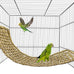 bird seagrass mat 30x7 natural grass woven hammock cage accessories for parrots and other birds