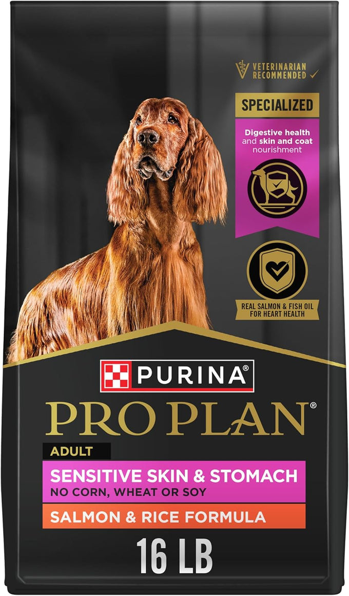 Purina Pro Plan Adult Dry Dog Food, Salmon & Rice, Sensitive Skin