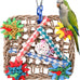 Cockatiel Extra Large Natural Seagrass Shredding Mat for Parakeets Budgies Conures Lovebirds Parrot Enrichment Activity Center