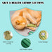 Pawsible 5-Pack Organic Catnip-Filled Cactus Cat Toys for Indoor Cats, Anxiety Relief, Teething & Chew Toys