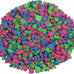 GloFish aquarium gravel, 5 pounds, pink, green and blue mix, for GloFish tanks