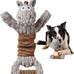 sedioso tug of war dog toy, crinkle donkey plush toy for large dogs, soft squeaky stuffed animal