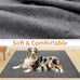 loobani 2 packs extra large reusable dog mat for floor, non-slip washable pee pads for dogs, gray, 36x48 inches