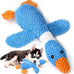 Vitscan upgraded goose indestructible dog toys for aggressive chewers, small to large breeds, crinkle squeaky plush toys