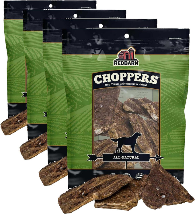 Redbarn natural beef lung chopper treats for dogs, premium made in usa, single ingredient, high protein, low fat, 9 oz bag