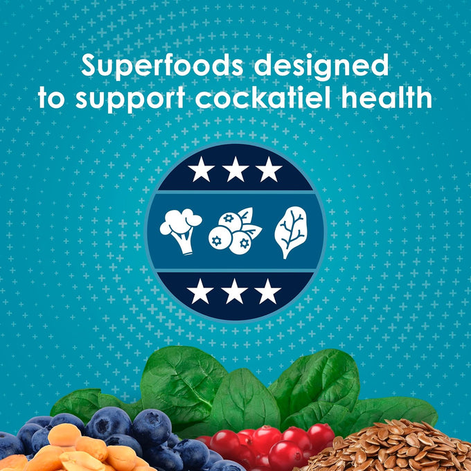 Kaytee Forti-Diet Pro Health Nourish+Protect Cockatiel Food, 5 pounds, Comprehensive Nutrition, Digestive Health, Immune Support