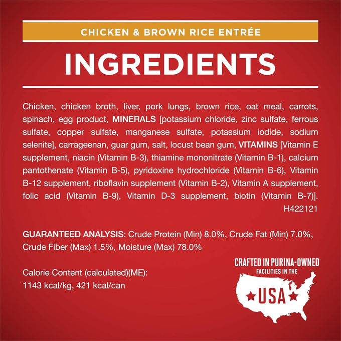 Purina ONE Classic Ground Chicken & Beef Wet Dog Food Variety Pack
