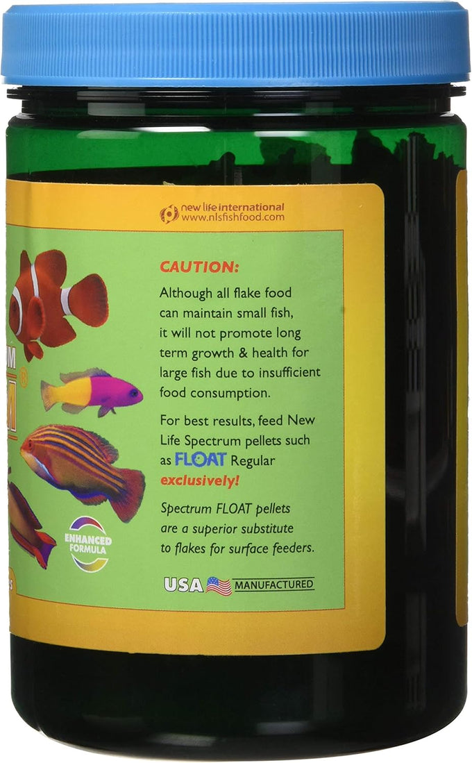 New Life Spectrum Naturox Optimum All Purpose Flakes 90g Fish Food for Color Enhancement and Sustainable Protein