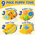 Puppy toys 9 pack for teething small dogs with rope toys treat ball and cute squeaky toys