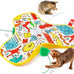 Potaroma automatic cat toy with moving feather, 3 modes, and USB rechargeable battery for indoor kittens and adult cats