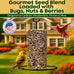 4 inch x 7.75 inch Flockin' Bugs Nuts and Berries Bird Seed Cylinders with Hole for Blue Birds and Woodpeckers