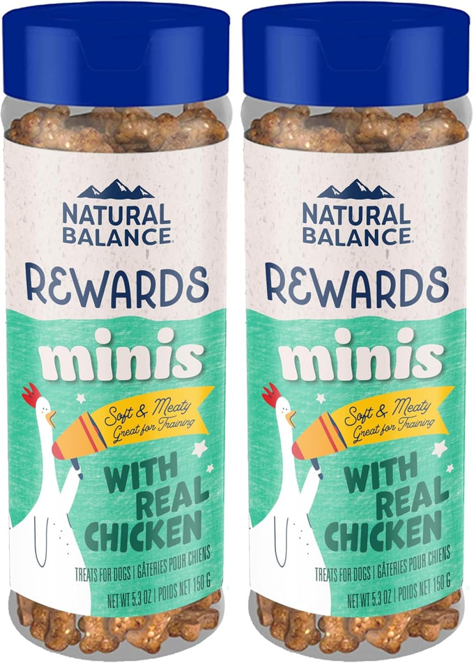 Natural Balance Limited Ingredient Mini-Rewards Chicken Grain-Free Dog Training Treats 5.3-oz Canister