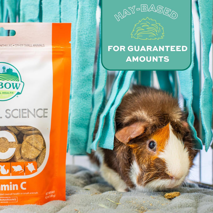 Oxbow natural science vitamin c supplement, high-fiber timothy hay, guinea pig items, us-made, small pet supplies, veterinarian-recommended