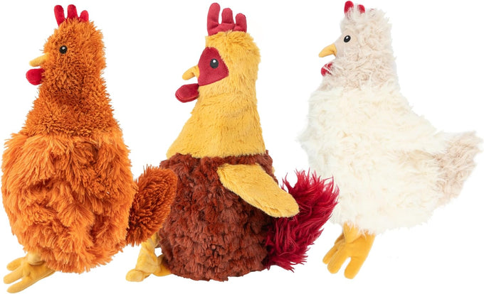 Best Pet Supplies Crinkle Chicken Octopus Dog Chew Toy, Brown, Large, Suitable for Small, Medium & Large Dogs and Fetch Lovers
