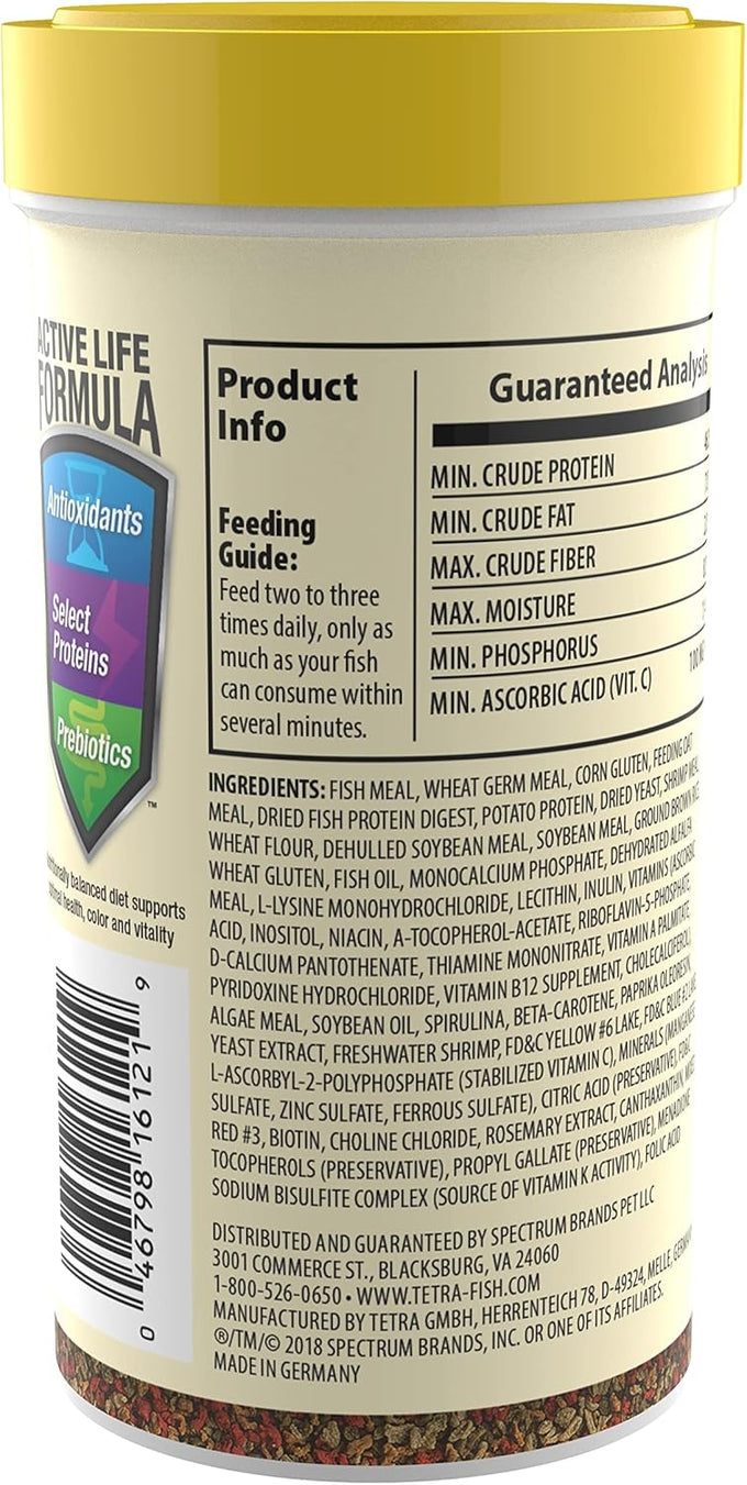 Tetra TetraMin Tropical Granules 3.52 Ounces - Nutritionally Balanced Fish Food for Small and Juvenile Tropical Fish