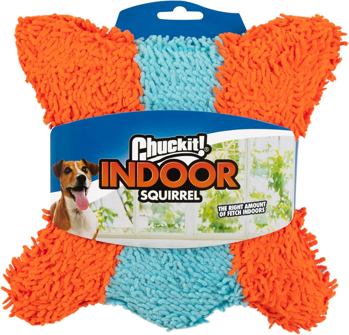 Chuckit! Indoor Fetch Roller Toy for Dogs - Orange and Blue Interactive Dog Toy