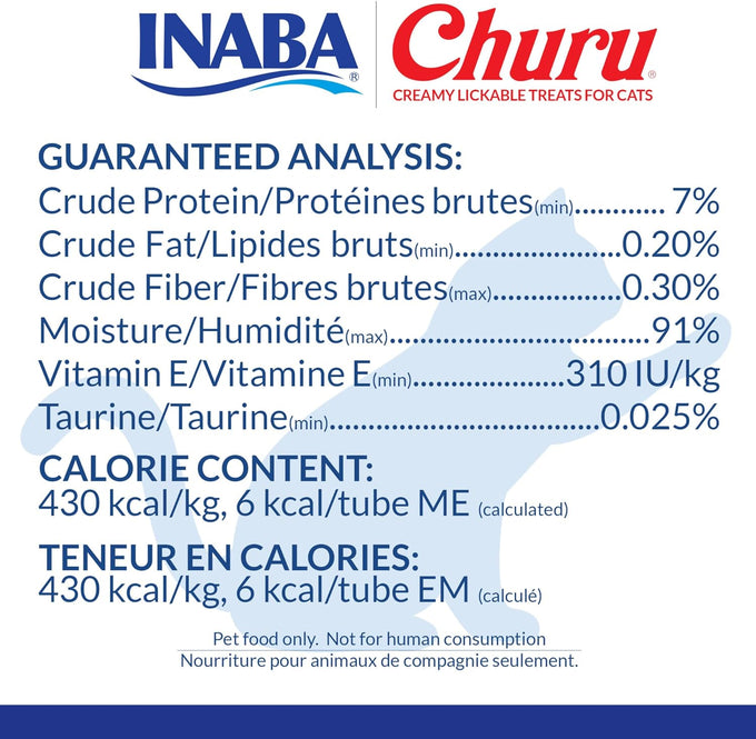 INABA Chicken Variety Box Churu Cat Treats with Green Tea Extract & Taurine, 40 Tubes, 0.5 Ounces Each