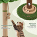 Woochpet 35'' Tall Cat Scratcher Tree Tower with Cat Toy Mouse Hole and Interactive Wooden Ball for Indoor Cats