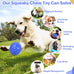 diissknic indestructible squeaky dog ball relieves anxiety, cleans teeth, interactive chew toy for aggressive chewers, large breed outdoor waterproof