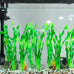 MyLifeUNIT Artificial Seaweed Aquarium Plant Decorations 10 PCS, 12 Inches Tall, Green Plastic PVC