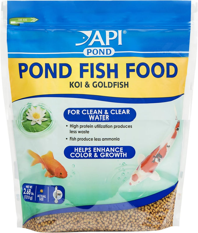 api pond fish food superior pellet diet for all pond fish 1.56-pound bag