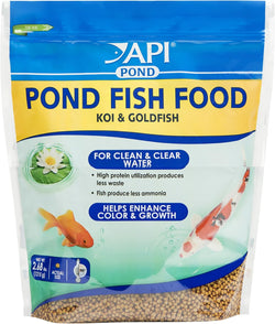 api pond fish food 2.68-pound bag, superior pellet diet for all pond fish with high protein utilization