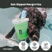 Barkbox get ripped margrrrita super chewer tough dog chew toy for aggressive chewers with plush cover and rubber core - 2 fun toys in 1