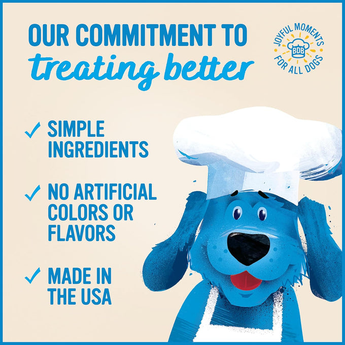 blue dog bakery assorted flavors natural dog treats 18oz box more crunch low fat non-gmo made in usa