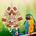 Natural Corn Stick Parrot Toys for Small to Medium-Sized Macaws, African Greys, Cockatoos, and Sun Conures