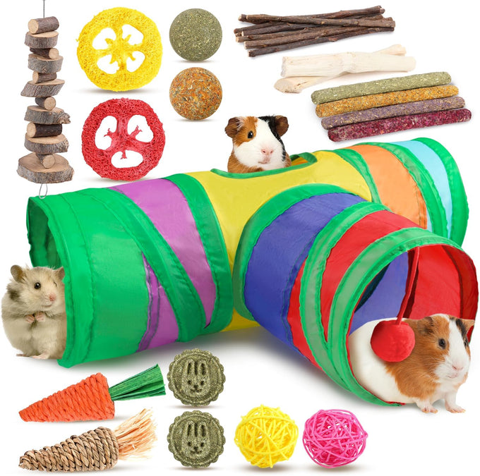 Sofier handmade 12pcs timothy hay treats natural chews for rabbit guinea pig hamster chinchilla rat gerbil