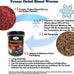 Amzey Blood Worms 0.5 oz, 100% natural freeze-dried blood worms, high protein food for aquarium fish and turtles