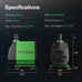 vivosun 800gph submersible pump with 10ft high lift and 6.5ft power cord for aquarium pond and hydroponics use