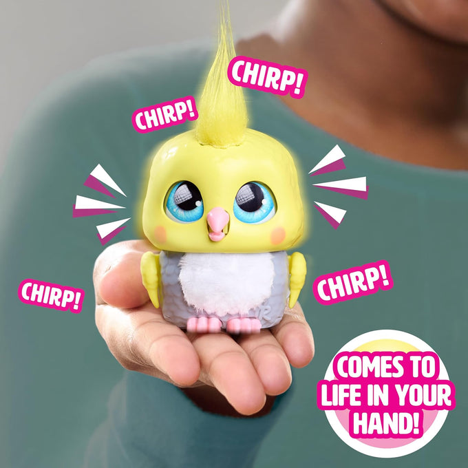 Just Play FurReal Handfuls Chirps the 3.5 inch Interactive Cockatoo Toy for Kids Ages 4 and Up
