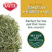 Kaytee Timothy Hearty Hay for Small Animals, 48 oz, Crunchy and High Fiber