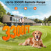 Dog Shock Collar, 3300ft Remote Training Collar with Beep, Vibration, Safety Shock, Light Mode, IPX7 Waterproof, for Small, Medium, Large Dogs