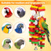 Mewtogo Large Bird Chewing Toy for Macaws, African Greys, and Amazon Parrots - 22inch Chain Toy