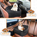 NEEZUKAR Dog Car Seat for Small Medium Dogs, detachable washable dog booster seat under 30lbs, pet car seat travel bed with storage