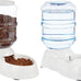 Amazon Basics 1 Gallon Gravity Pet Water Dispenser, Small, Easy to Clean, Gray, for Cat and Dog