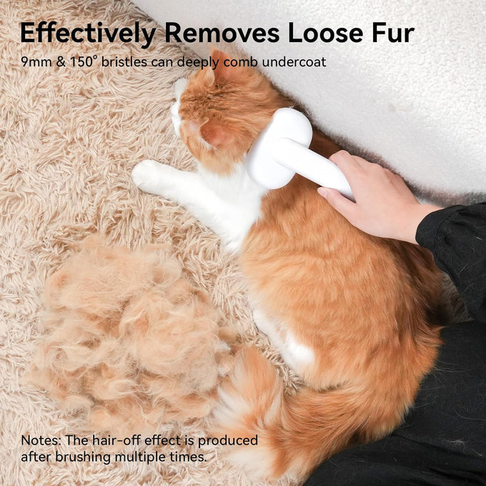 Aumuca Stainless Steel Cat Brush for Shedding, Indoor Cats, Long or Short Haired Cats, Cat Grooming, Massage, and Hair Removal