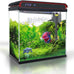 Betta fish tank self cleaning glass 2 gallon small nano aquarium starter kit with led light and whisper filters