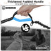 Lievuiken Hands Free Dog Leash with Zipper Pouch for Large Dogs, Adjustable Waist Belt, Black