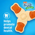 Hartz Chicken Flavored Tri-Point Dog Toy and Treat in One, Medium Size, for Puppies and Adult Dogs