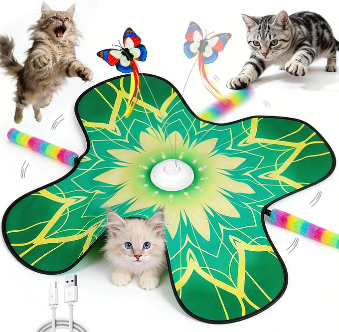 hide-and-seek-cat-toy-mat-3-in-1-interactive-cat-toys-for-indoor-cats-with-fluttering-butterfly-moving-concealed-feathers