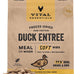vital essentials raw duck soft nibs freeze-dried cat food complete meal or topper 12 oz
